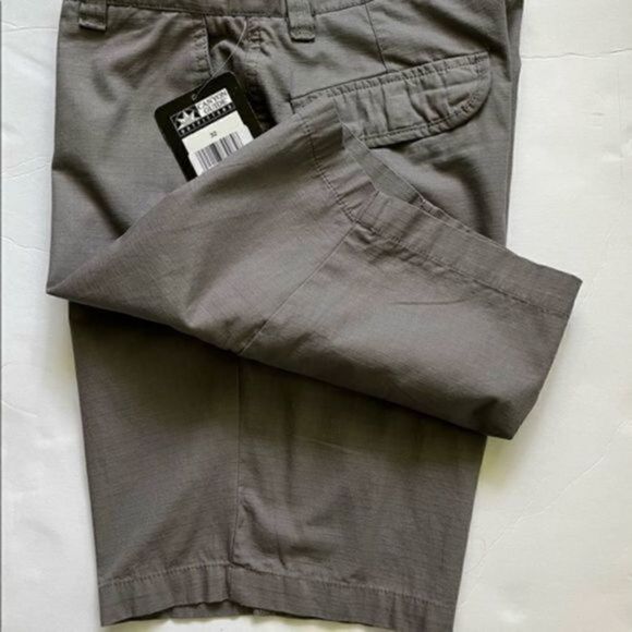 CANYON Guide Outfitters mens cargo shorts 32 gray pockets zipper button NWT - Picture 6 of 14